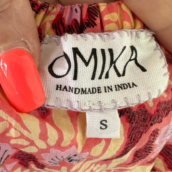 Omika Anthropologie Lana Cotton Tank Top Margo Poppy Small - Picture 8 of 9